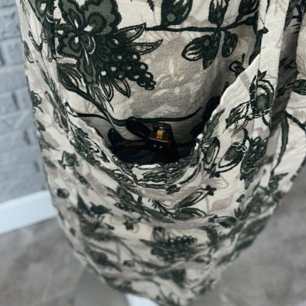 Anne Klein Women Sleeveless Floral Print Tie Waist Shift Dress Size 12 - Picture 6 of 10